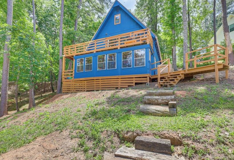 Lakefront Sparta Cabin W/ Private Beach & Dock!