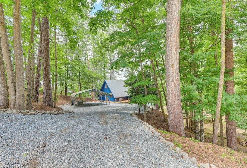 Lakefront Sparta Cabin W/ Private Beach & Dock!