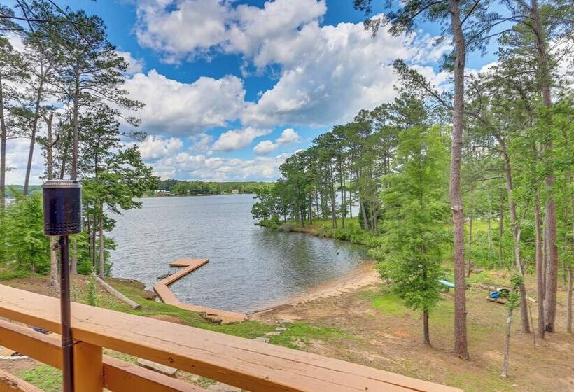 Lakefront Sparta Cabin W/ Private Beach & Dock!