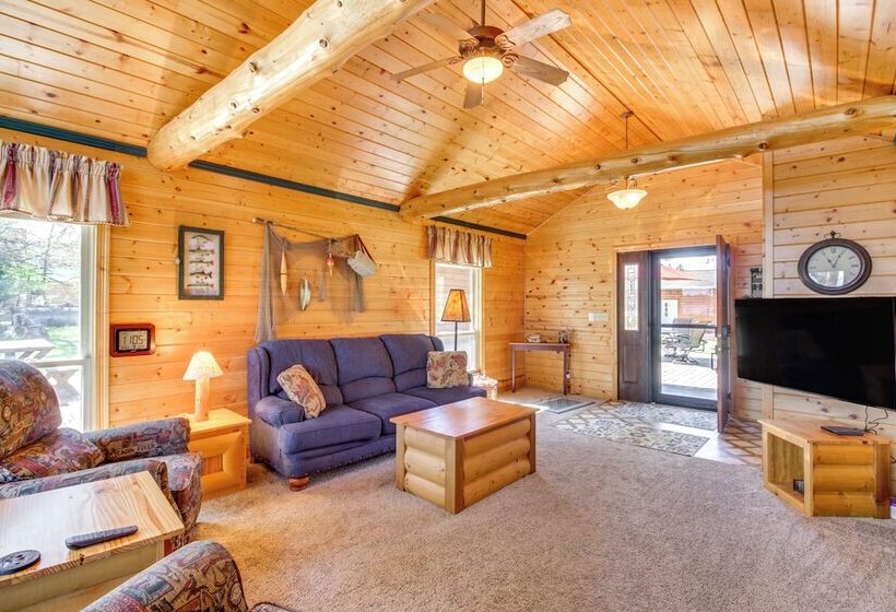 Private Lakefront Emily Home W/ Yard & Fire Pit!