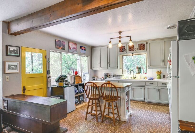 On Site River Access: Quiet Home In Wilseyville!