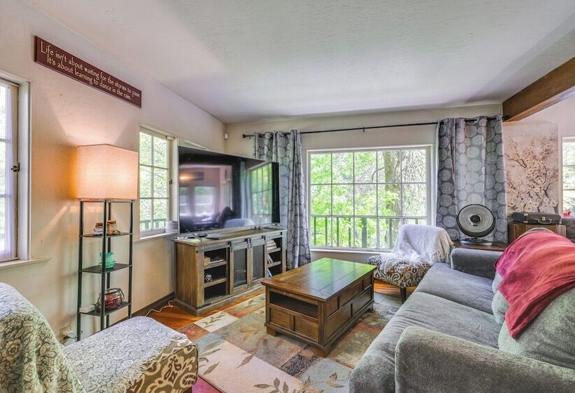 On Site River Access: Quiet Home In Wilseyville!