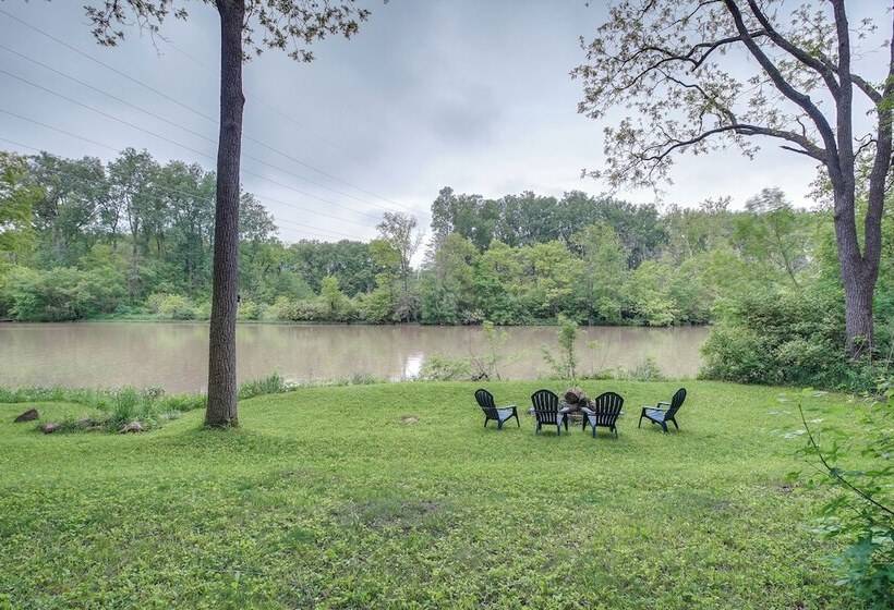 Spacious Riverfront Delaware Home W/ Views