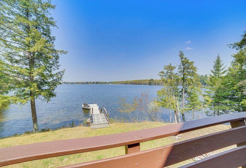 Upper Peninsula Lakefront A Frame Cabin W/ Dock