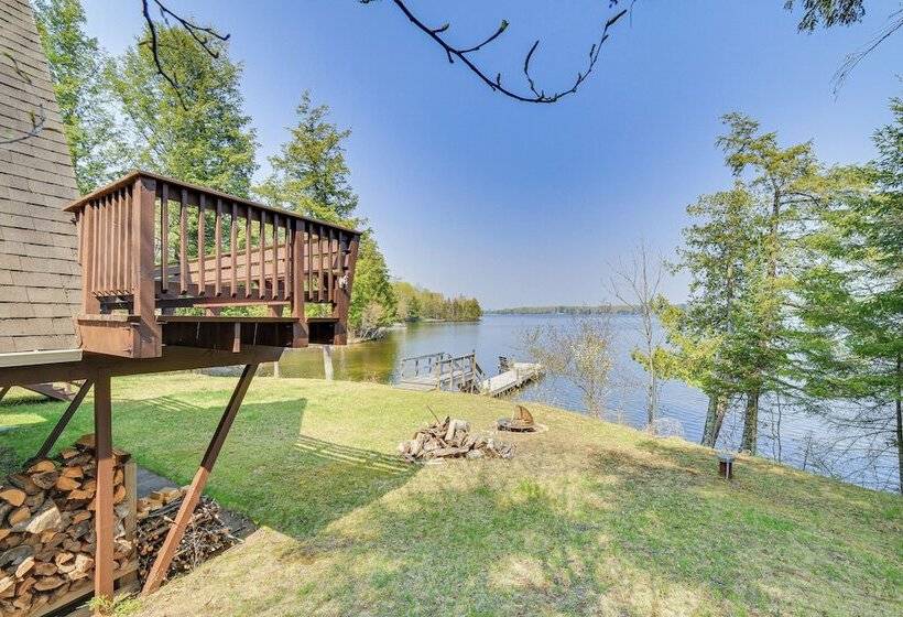 Upper Peninsula Lakefront A Frame Cabin W/ Dock