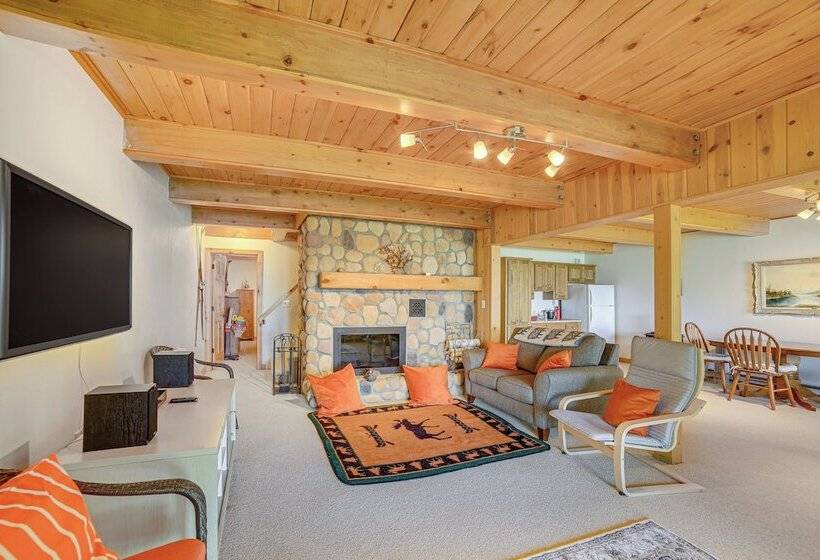 Upper Peninsula Lakefront A Frame Cabin W/ Dock