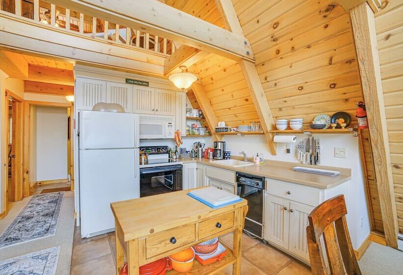 Upper Peninsula Lakefront A Frame Cabin W/ Dock