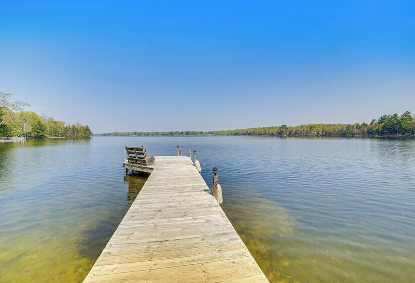 Upper Peninsula Lakefront A Frame Cabin W/ Dock