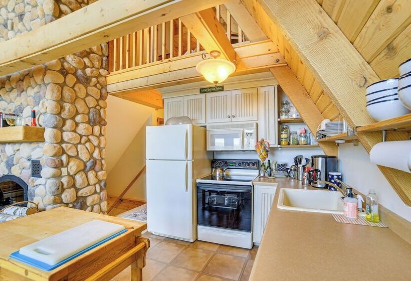 Upper Peninsula Lakefront A Frame Cabin W/ Dock