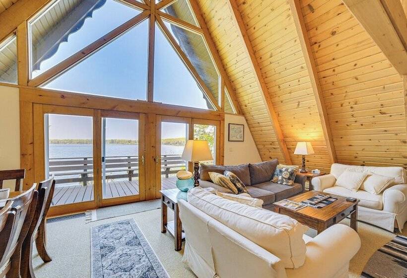 Upper Peninsula Lakefront A Frame Cabin W/ Dock