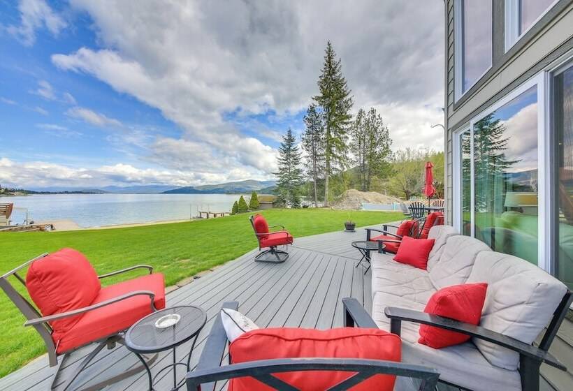 Beachfront Sagle Retreat W/ Boat Dock & Lift