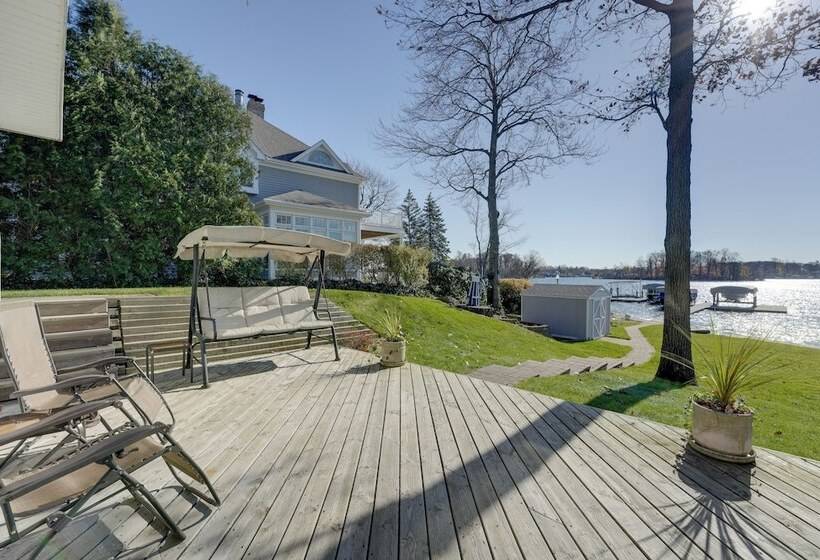 Lakeside Michigan Retreat W/ Boat Dock & Fireplace