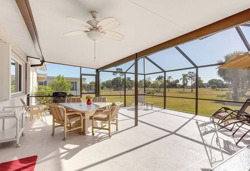 Sunny Port St Lucie Home: Lanai & Golf Course View