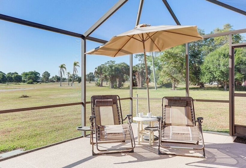 Sunny Port St Lucie Home: Lanai & Golf Course View