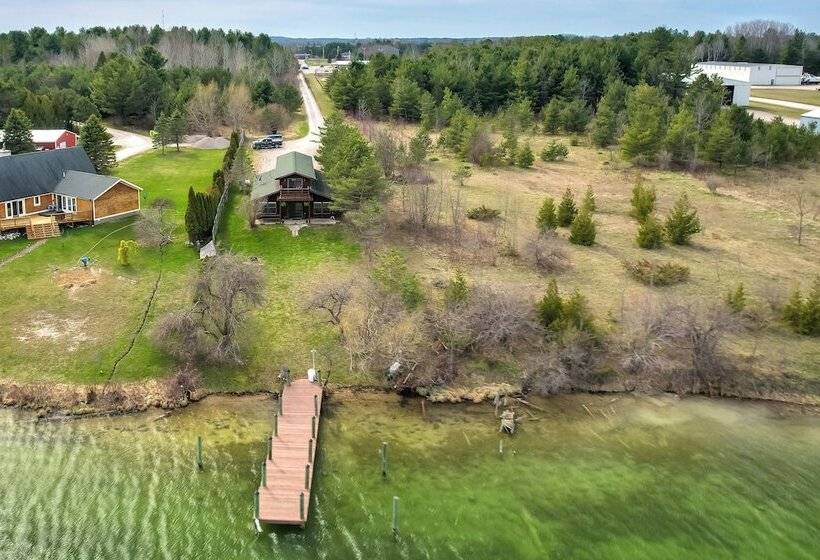 Riverfront Cheboygan Home W/ Dock ~ 4 Mi To Town!