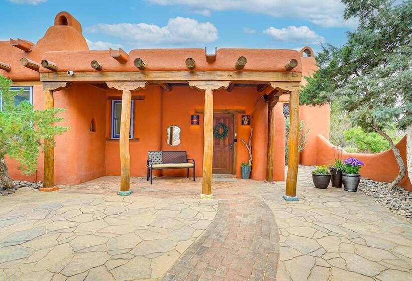 Las Cruces Santa Fe Style Adobe Home On 6 Acres!