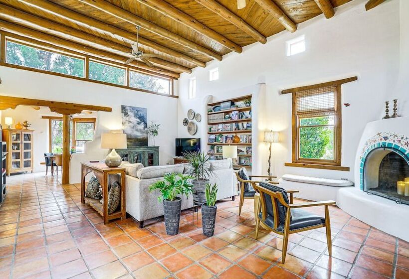 Las Cruces Santa Fe Style Adobe Home On 6 Acres!