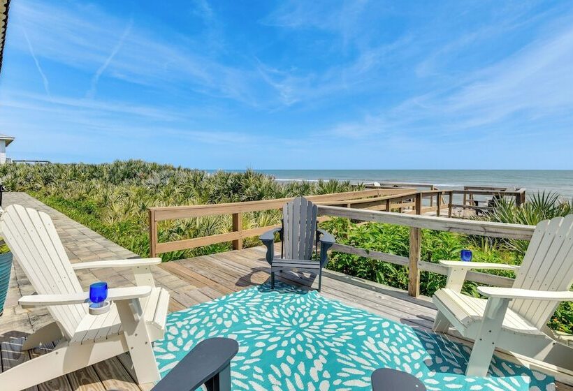 Oceanfront Flagler Beach Home W/ Decks & Gas Grill
