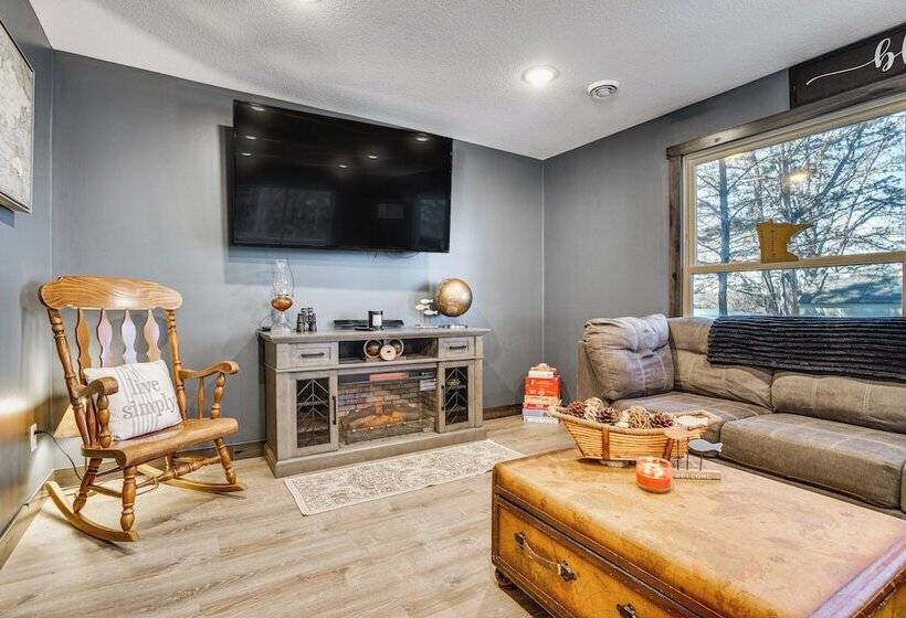 Fire Pit + Dock: Lakefront Cabin In Zimmerman!