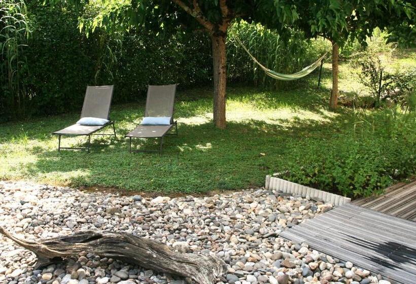 مبيت وإفطار Cocon De Verdure Avec Piscine Chambre Lit King Size 2m