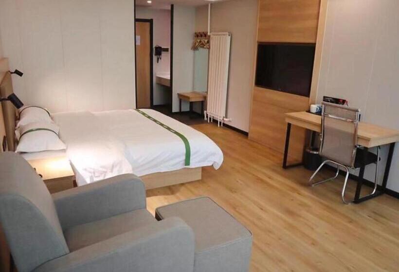 בית מלון כפרי Greentree Inn Express Binzhou Zouping 5th Huangshan Road Bus Station