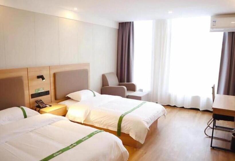 בית מלון כפרי Greentree Inn Express Binzhou Zouping 5th Huangshan Road Bus Station