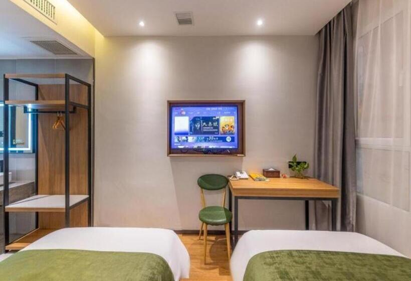 فندق Greentree Inn Express Lanzhou West Passenger Station Lanzhou Center