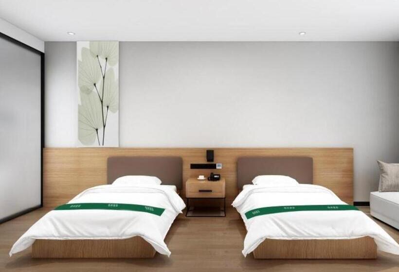 בית מלון כפרי Greentree Inn Tianjin Wuqing Development Zone Wanda Plaza