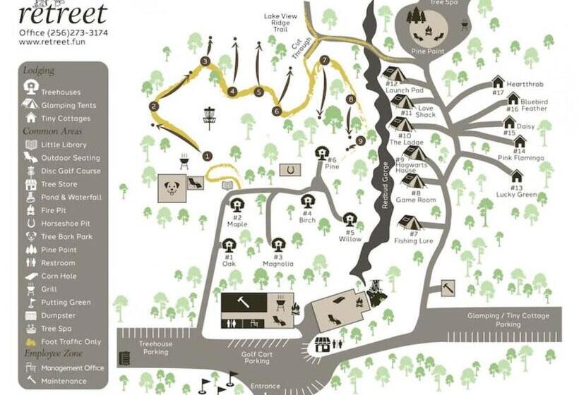 אתר נופש Willow Luxury Treehouse Near Lake Guntersville