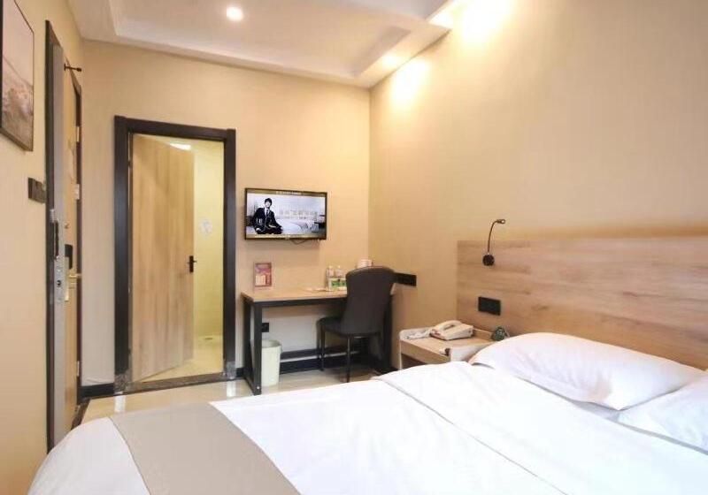 בית מלון כפרי Greentree Inn Shandong Zaozhuang Tengzhou Fuqian Road Longquan Square Business