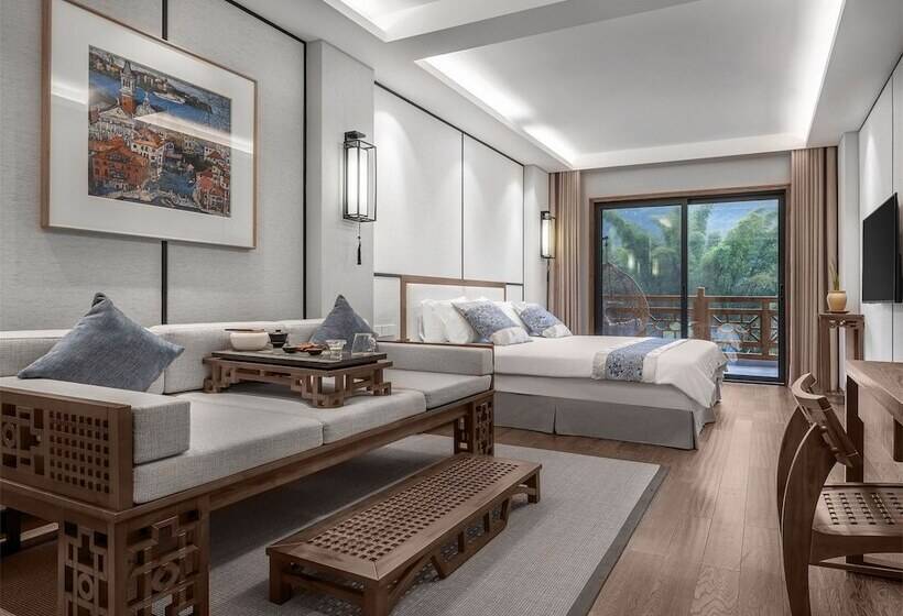 호텔 Yangshuo Picturesque Resort   Free Train Station Pick Up