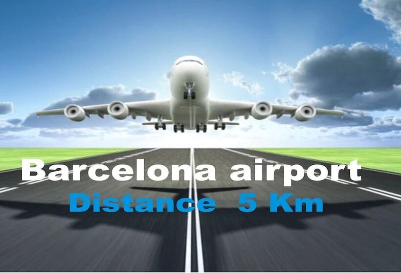 Attic Terrace Bbq, Airport Barcelona, Cerca Playas Castelldefels