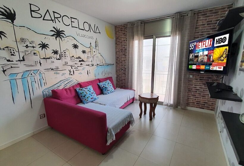 Attic Terrace Bbq, Airport Barcelona, Cerca Playas Castelldefels