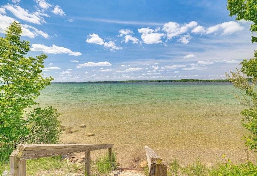 Alden Home W/ Fire Pit: Steps To Torch Lake!