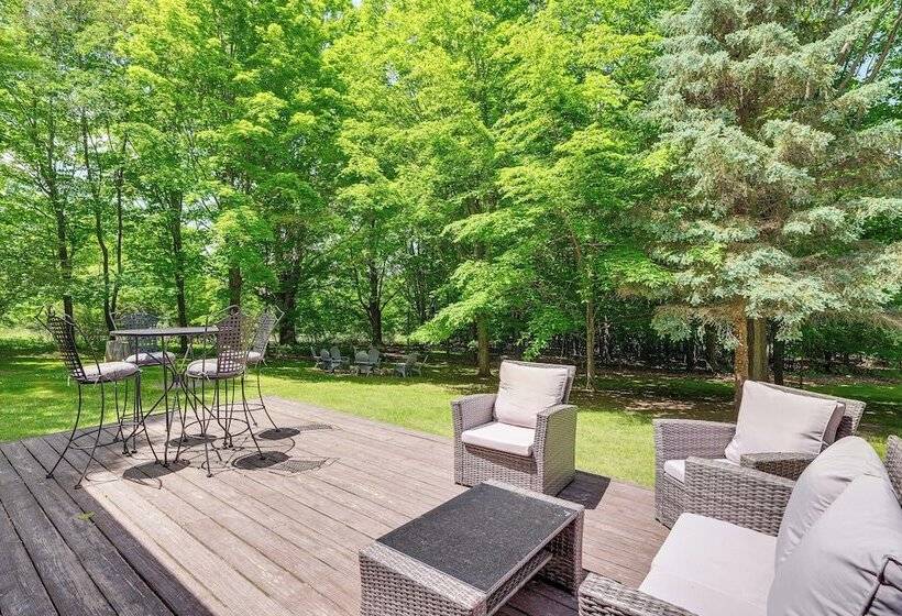 Alden Home W/ Fire Pit: Steps To Torch Lake!