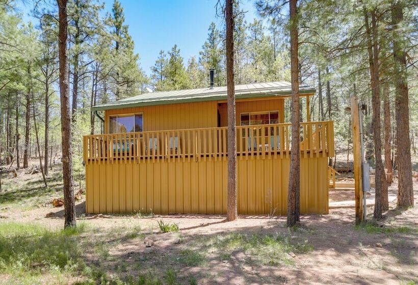 Hike & Atv: Secluded Happy Jack Cabin W/ Deck