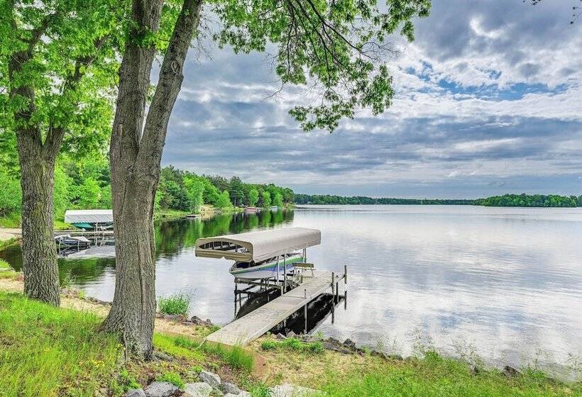 Wisconsin Home W/ Dock On Lake Arbutus!