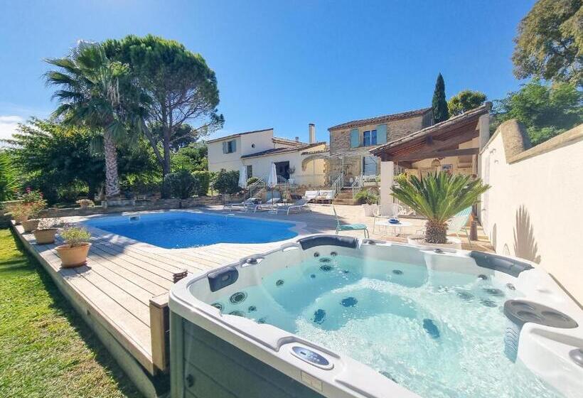 بنسيون Domaine En Pierre Avec Piscine Et Jacuzzi Au Mas Lucia
