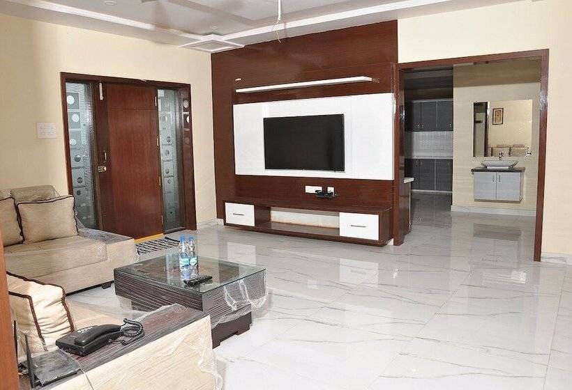 בית מלון כפרי The Butterfly Luxury Serviced Apartments Ramachandra Vijayawada