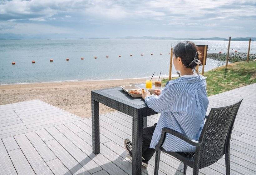 בית מלון כפרי Tentoumi Shibukawa Beach Glamping