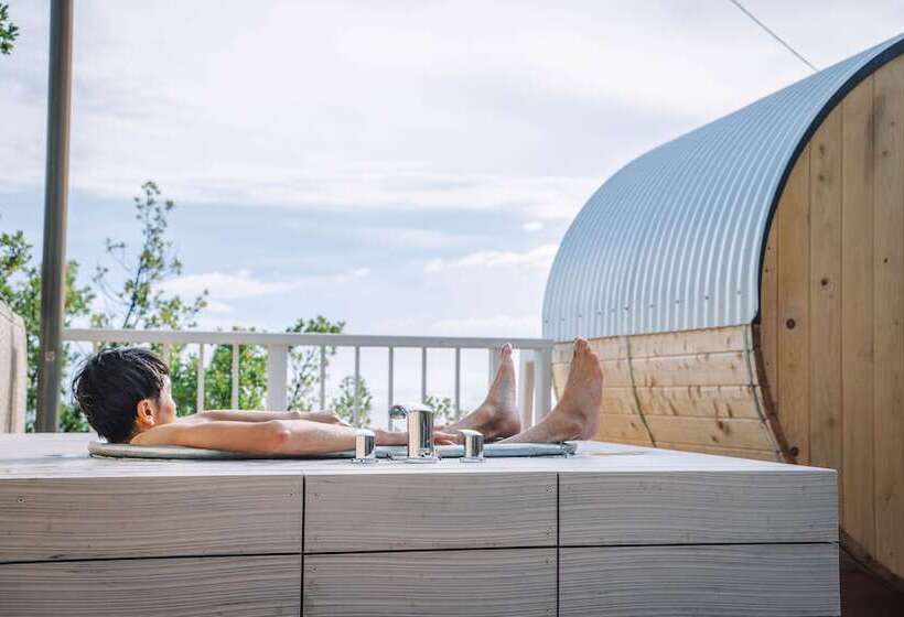 בית מלון כפרי Tentoumi Shibukawa Beach Glamping