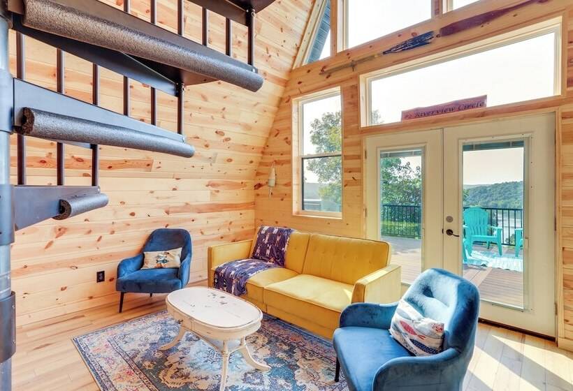 A Frame Hardy Cabin W/ Spring River Views!