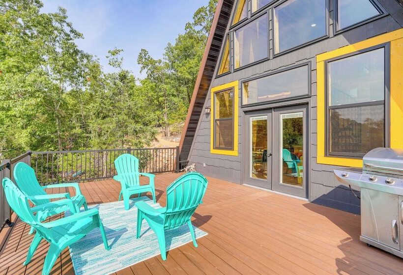 A Frame Hardy Cabin W/ Spring River Views!