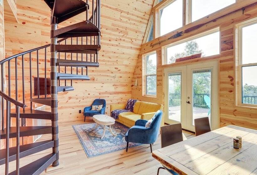 A Frame Hardy Cabin W/ Spring River Views!