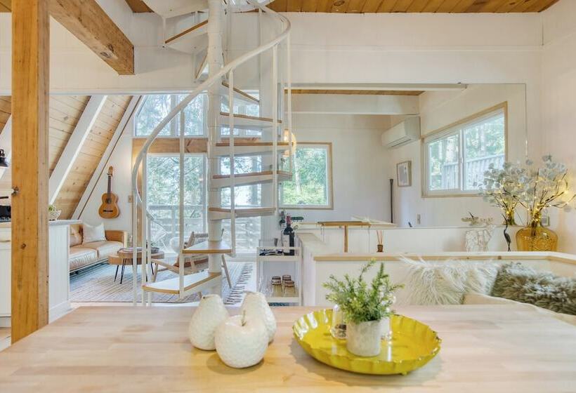 2 Decks W/ Lake Glimpse Views Modern Luxe Cabin A Frame Retreat By Avantstay