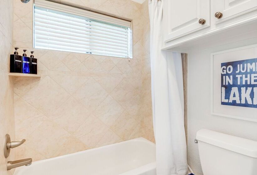 Conroe Lake House: Luxe Pool, Private Dock & Games