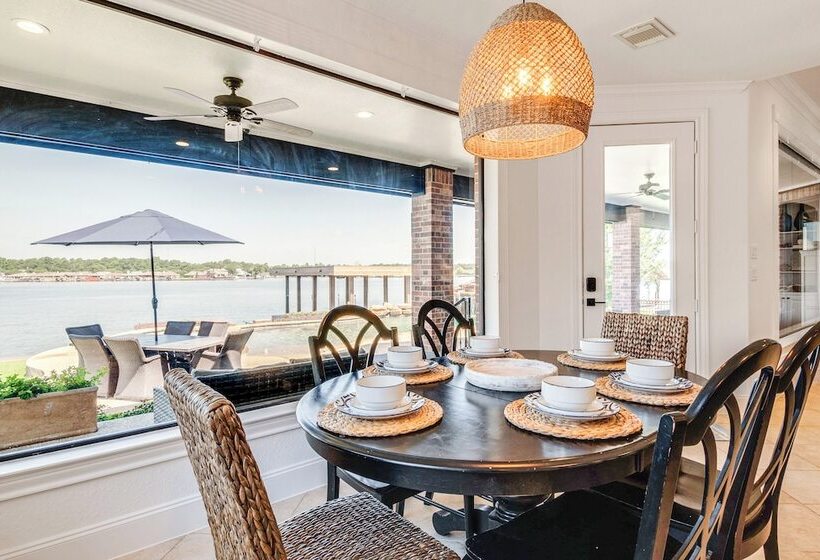 Conroe Lake House: Luxe Pool, Private Dock & Games