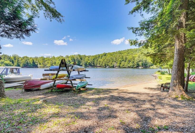 Inlet Lakefront Home: Private Dock & Beach Access!