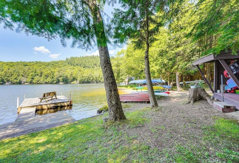 Inlet Lakefront Home: Private Dock & Beach Access!