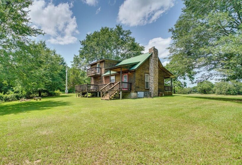 Picturesque Oklahoma Cabin On 80 Acres W/ Views!